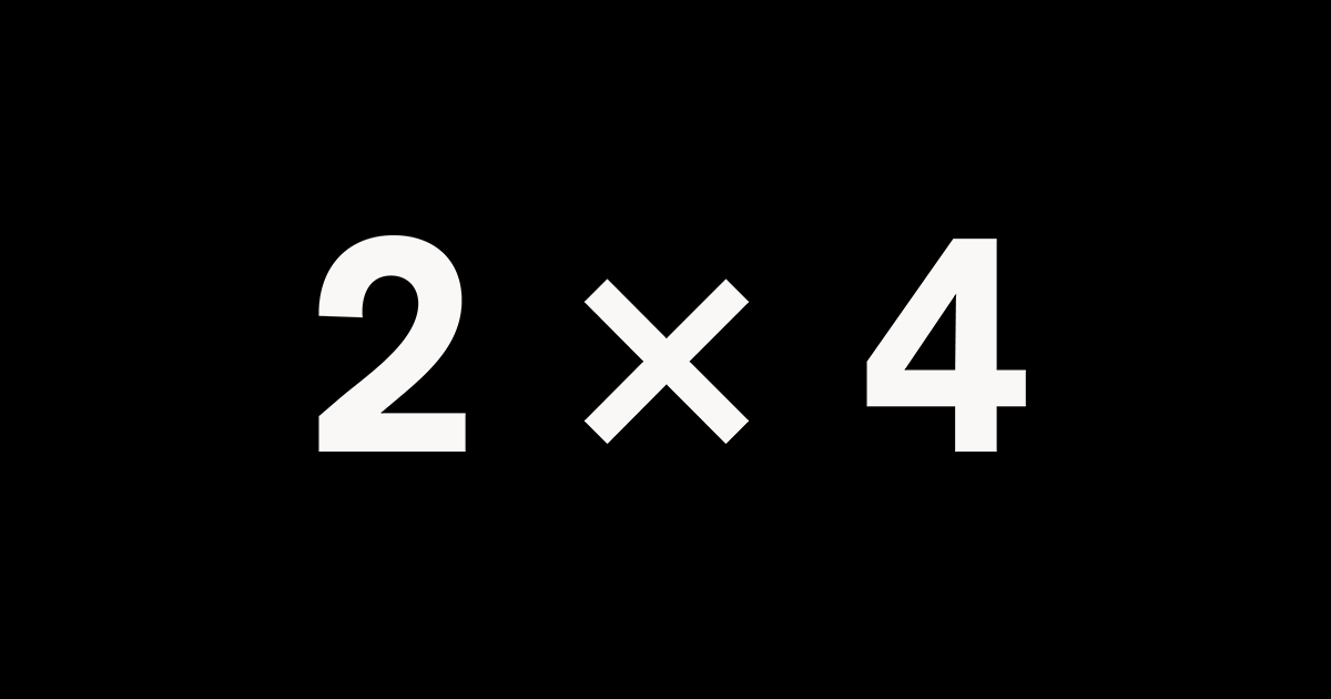 2x4